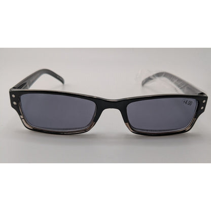 GammaRay Optix +4.00 Black Reading Glasses With UV Protection