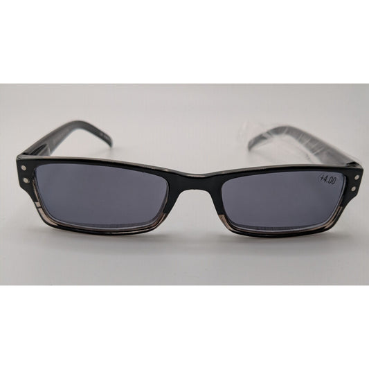 GammaRay Optix +4.00 Black Reading Glasses With UV Protection
