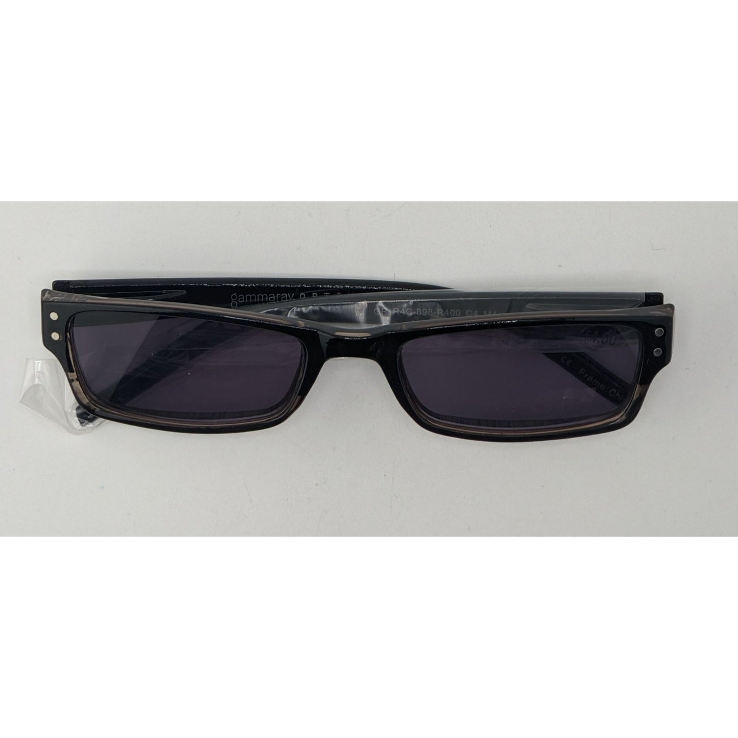 GammaRay Optix +4.00 Black Reading Glasses With UV Protection