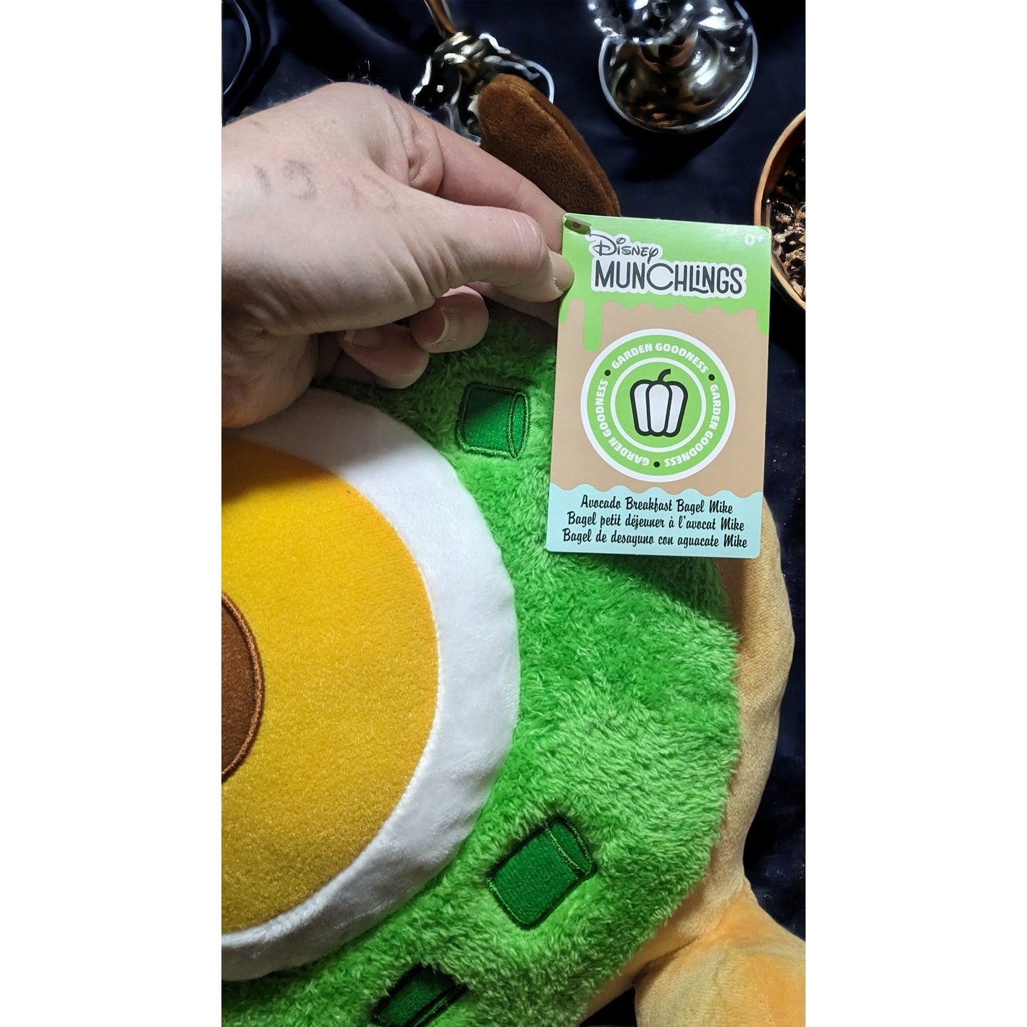 Disney Munchlings Garden Goodness Avocado Breakfast Bagel Mike Plush