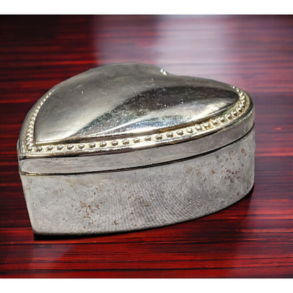 Things Remembered Silver Heart Trinket Box