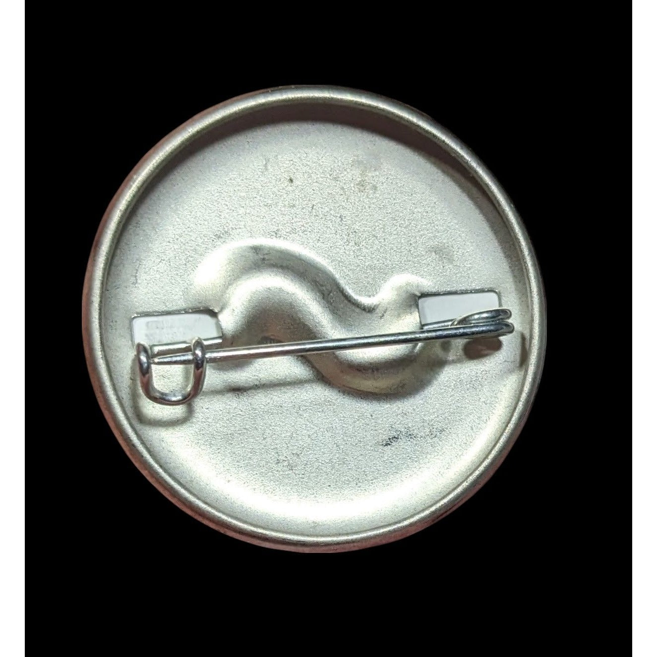 Quirky Hipster Cannabis Print Moustache Pin