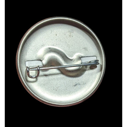 Quirky Hipster Cannabis Print Moustache Pin