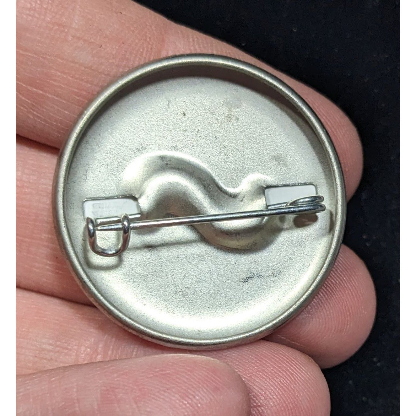 Quirky Hipster Cannabis Print Moustache Pin