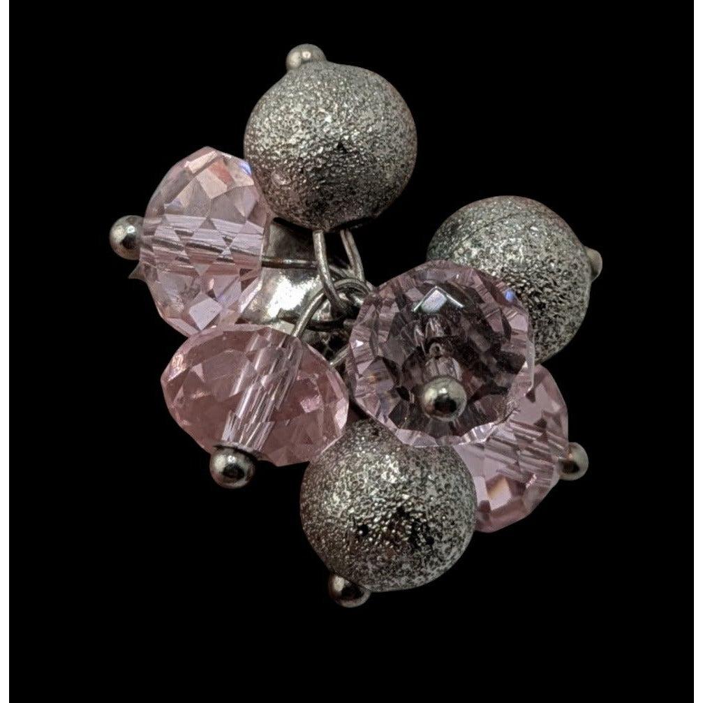 Coquette Beaded Cluster Ring Adjustable Size 5 3/4