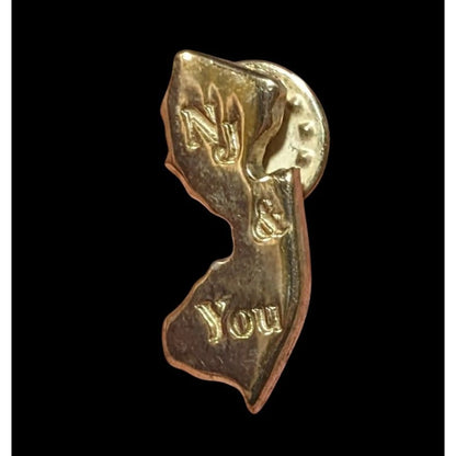 New Jersey & You Gold Tone Souvenir Lapel Pin