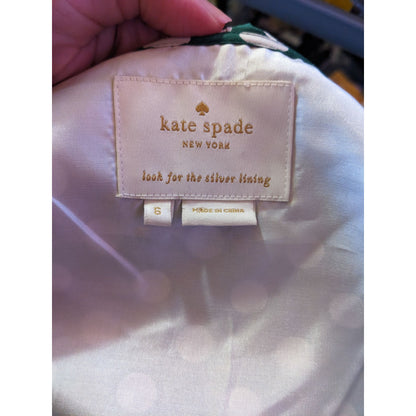 Kate Spade Daniella Silk Green And White Polka Dot Wrap Dress Size 6