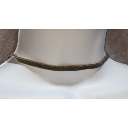 90s Grey Velvet Choker Necklace Grunge Y2K Minimalist Soft Goth Retro Jewelry