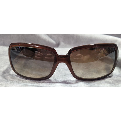 Vintage Revlon Brown Sunglasses With Art Nouveau Accents