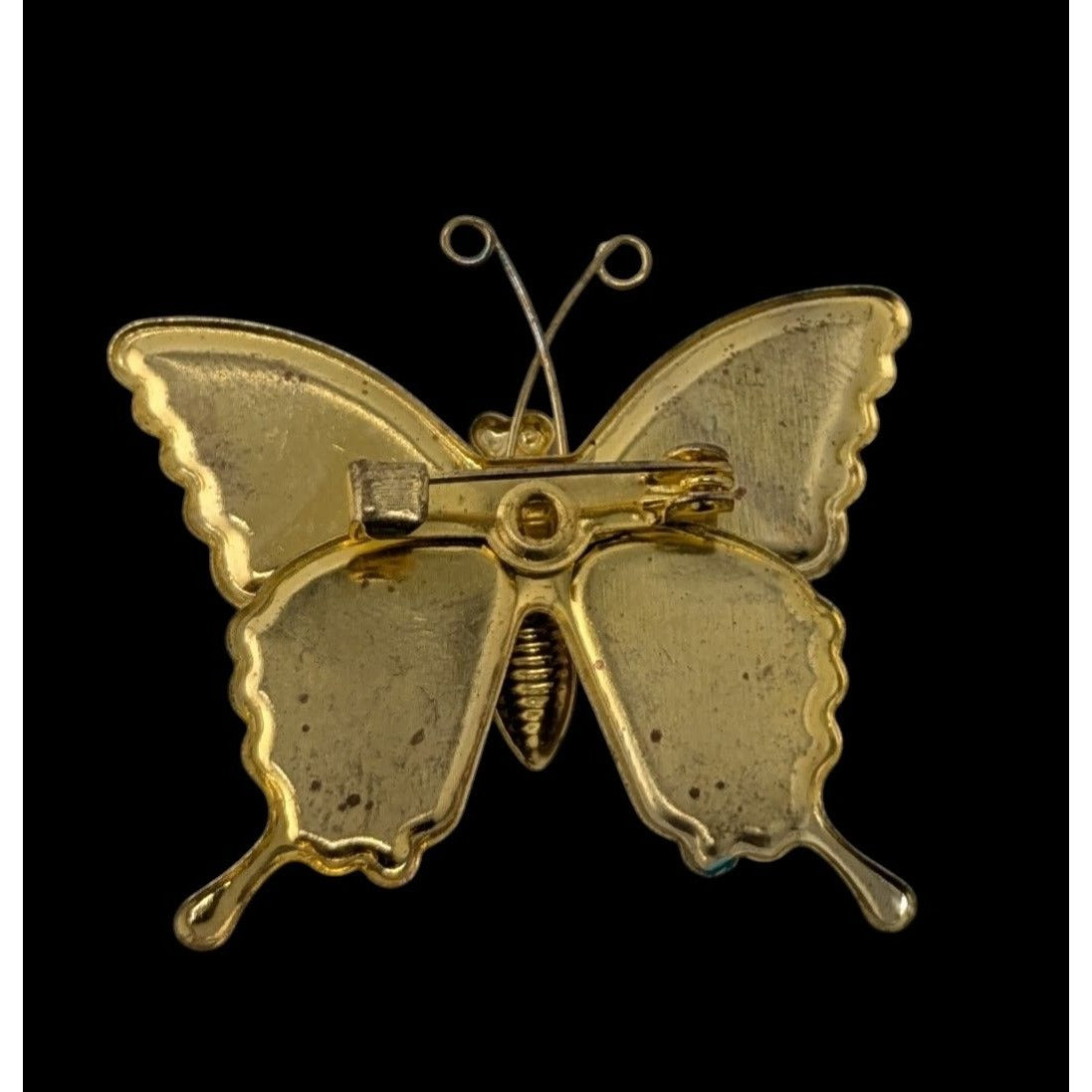 Vintage Rainbow Butterfly Brooch