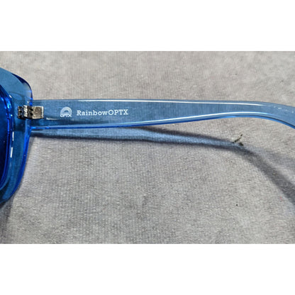 Rainbow Optx Vega Blue Translucent Sunglasses