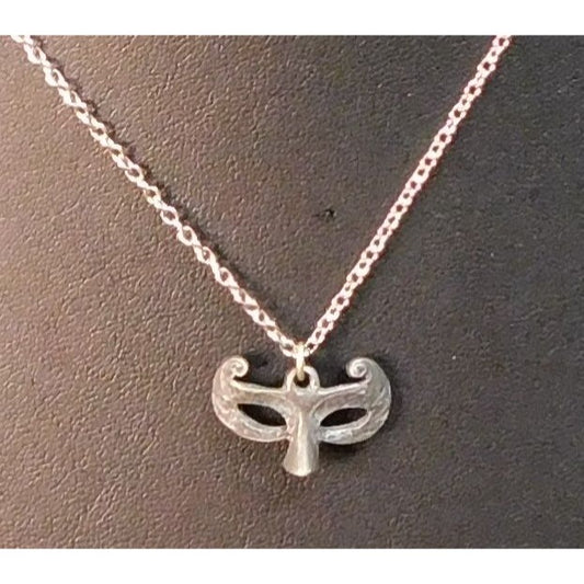 Dainty Masquerade Mask Pendant Necklace