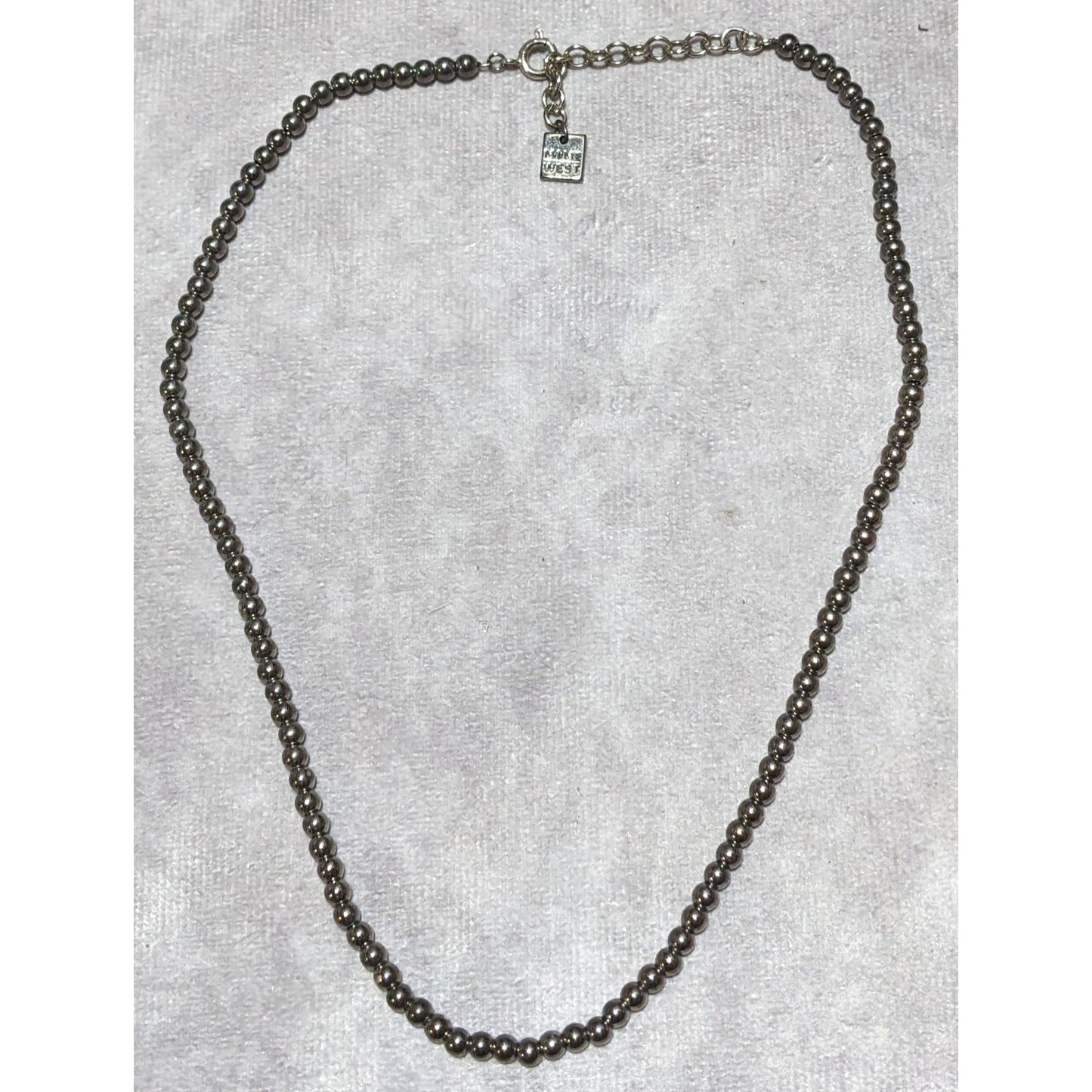 Nine West Hematite Beaded Necklace