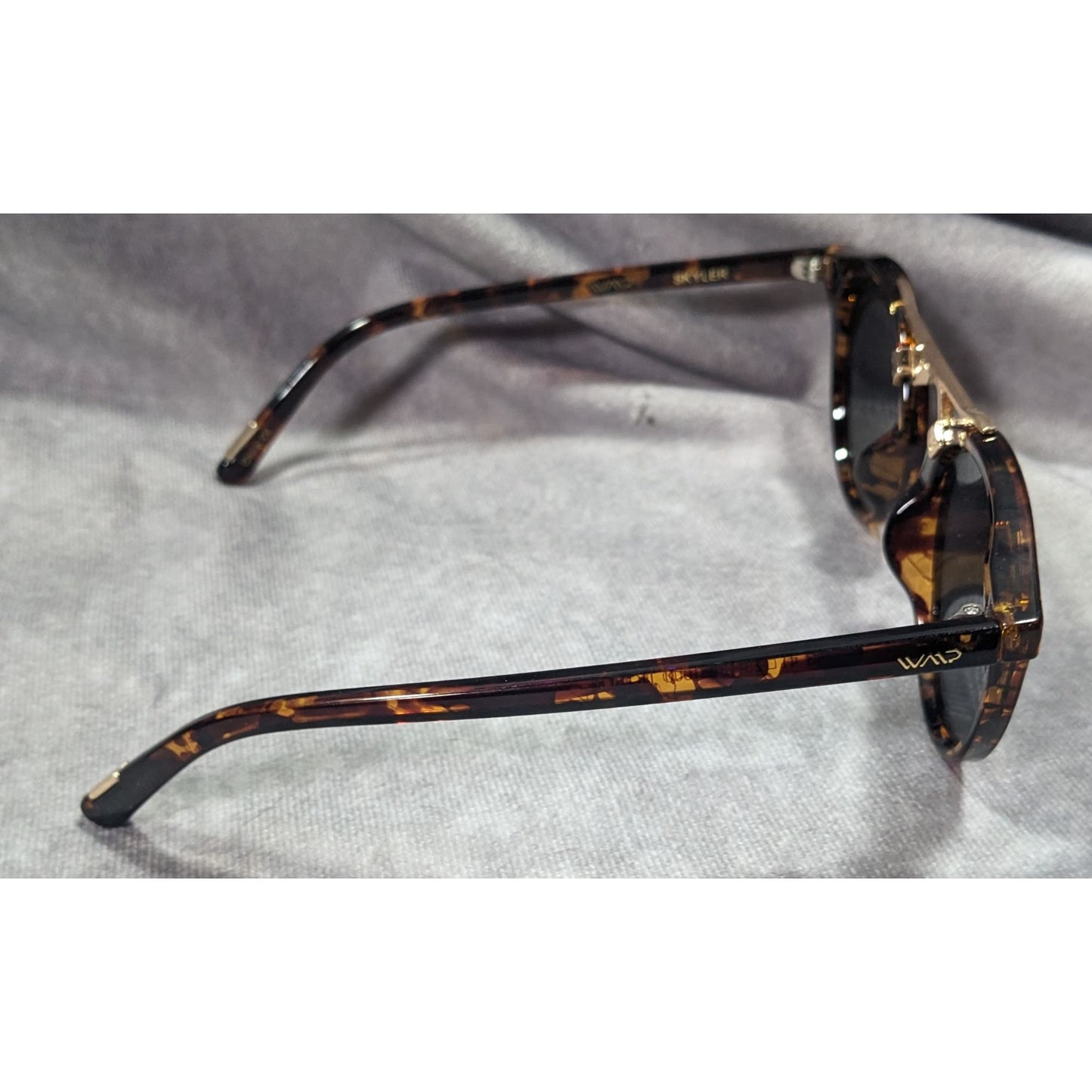 WMP Skyler Tortoise And Told Tone Retro Sunglasses