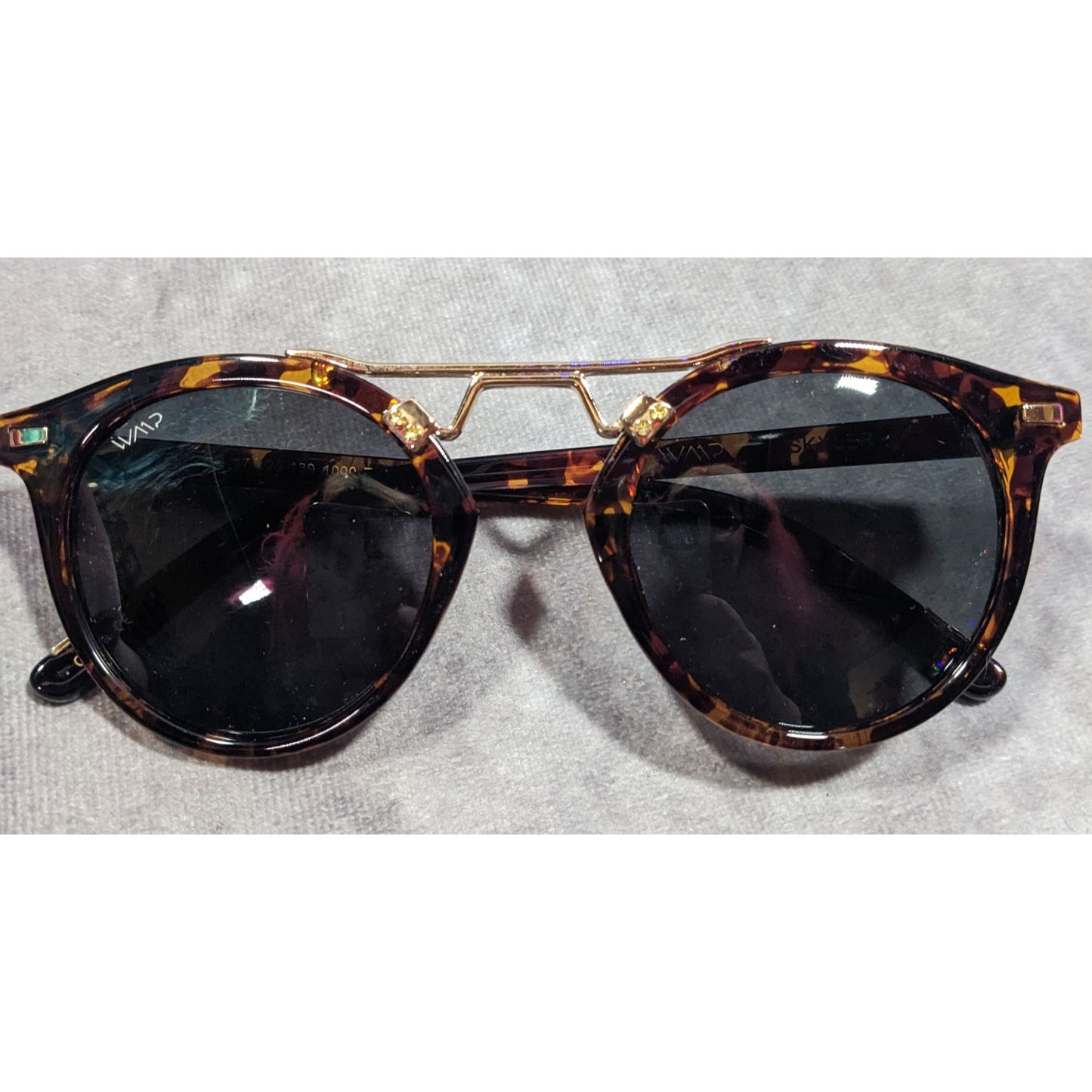 WMP Skyler Tortoise And Told Tone Retro Sunglasses