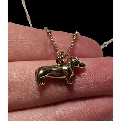 Lauren Conrad Gold Dachshund Necklace