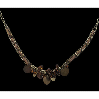 Retro Earthy Chain Charm Necklace