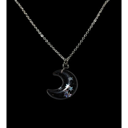 Gothic Witchy Moon Neckalce