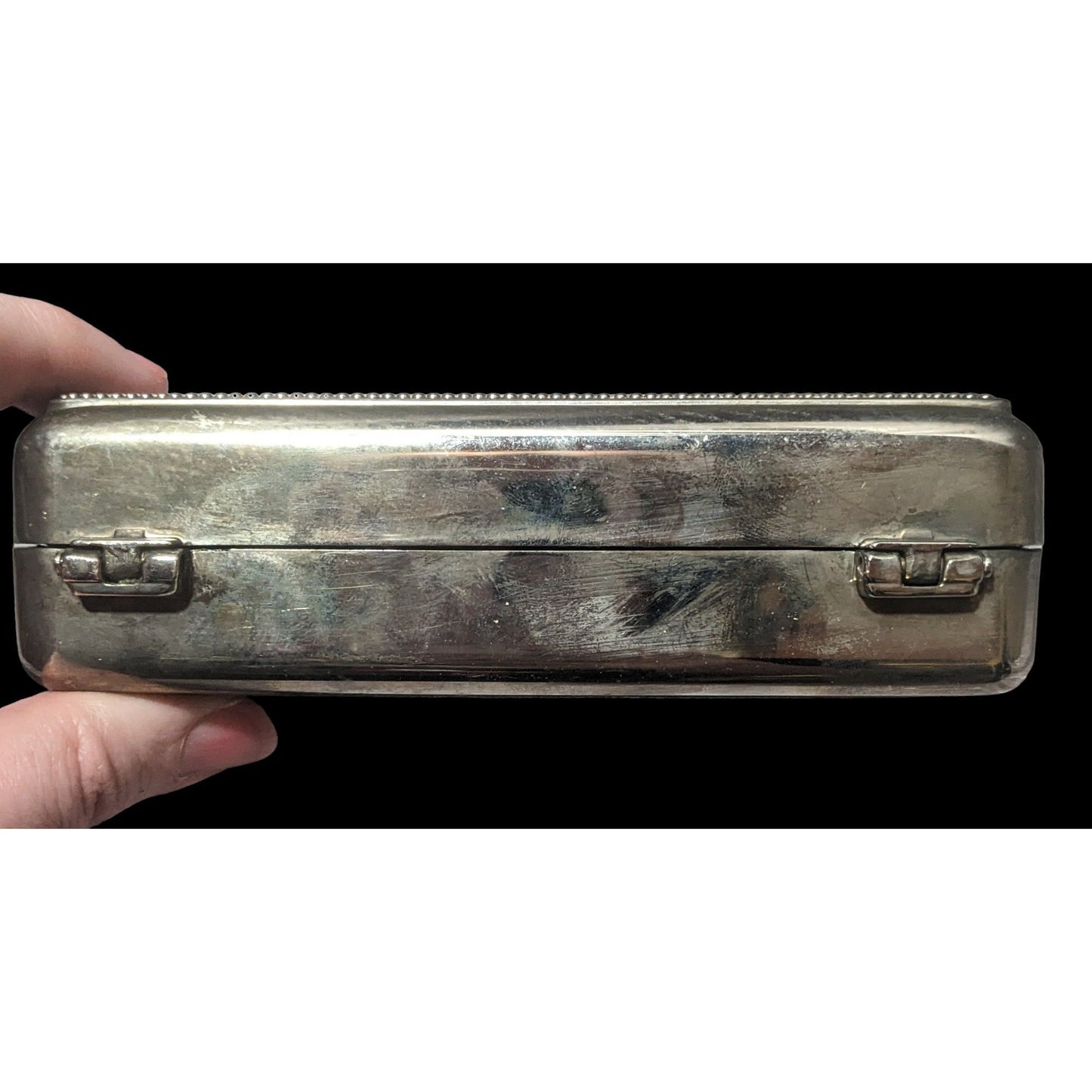 Vintage Silver Plated Jewelry Box