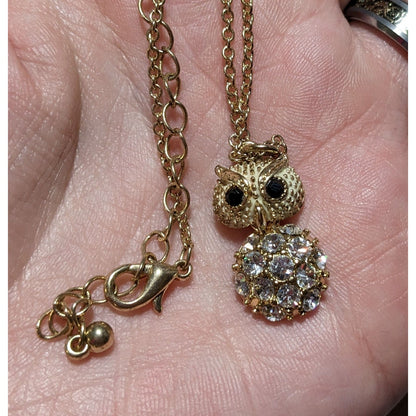 Baby Owl Pendant Necklace