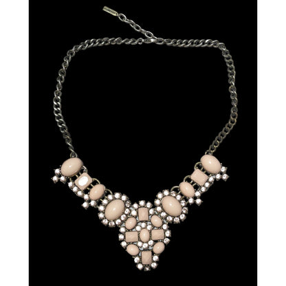 Sugarfix Pink Gemmed Statement  Necklace