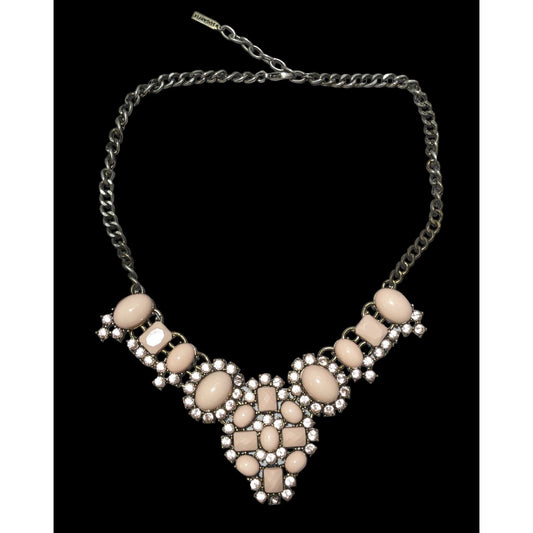 Sugarfix Pink Gemmed Statement  Necklace