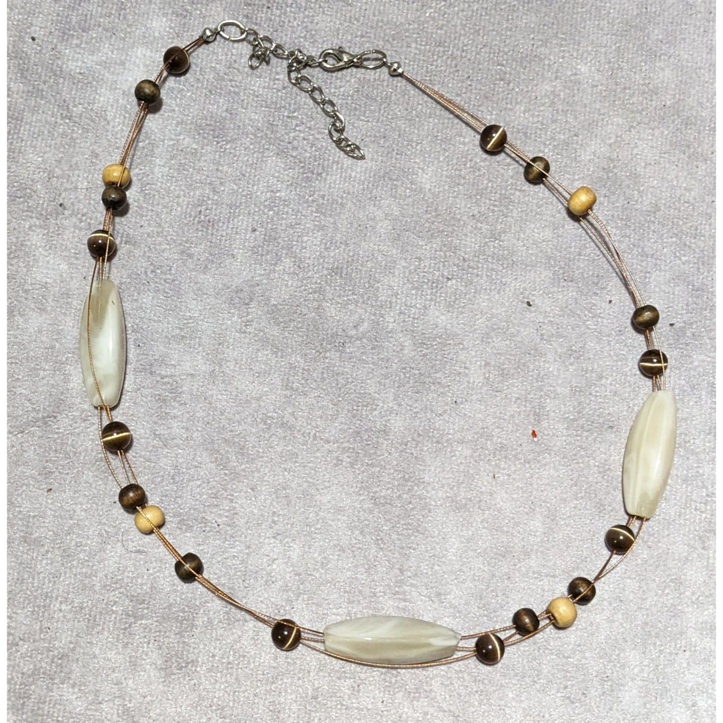 Earthy Bohemian Hippie Casual Beaded Necklace