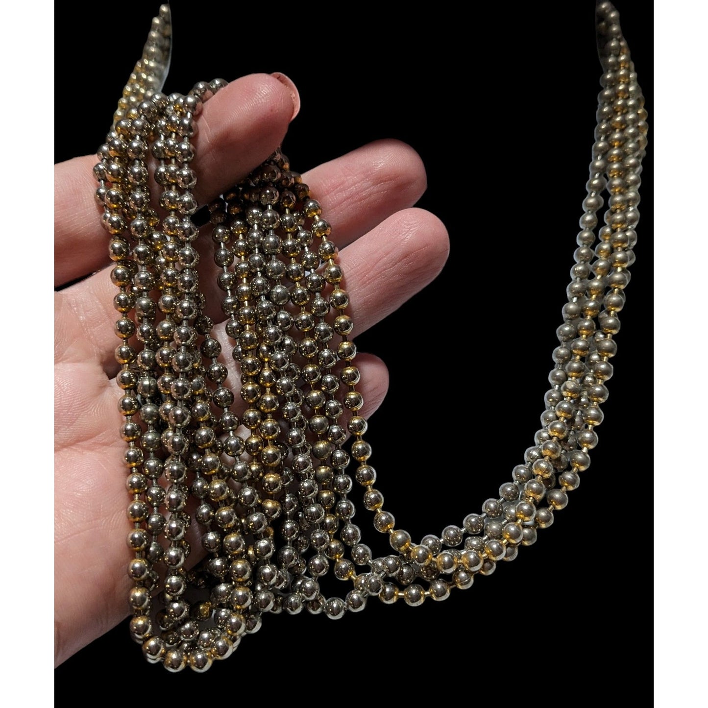 Vintage Multilayer Ball Chain Necklace