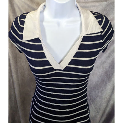 Forever 21 Striped Collared Shirt Dress