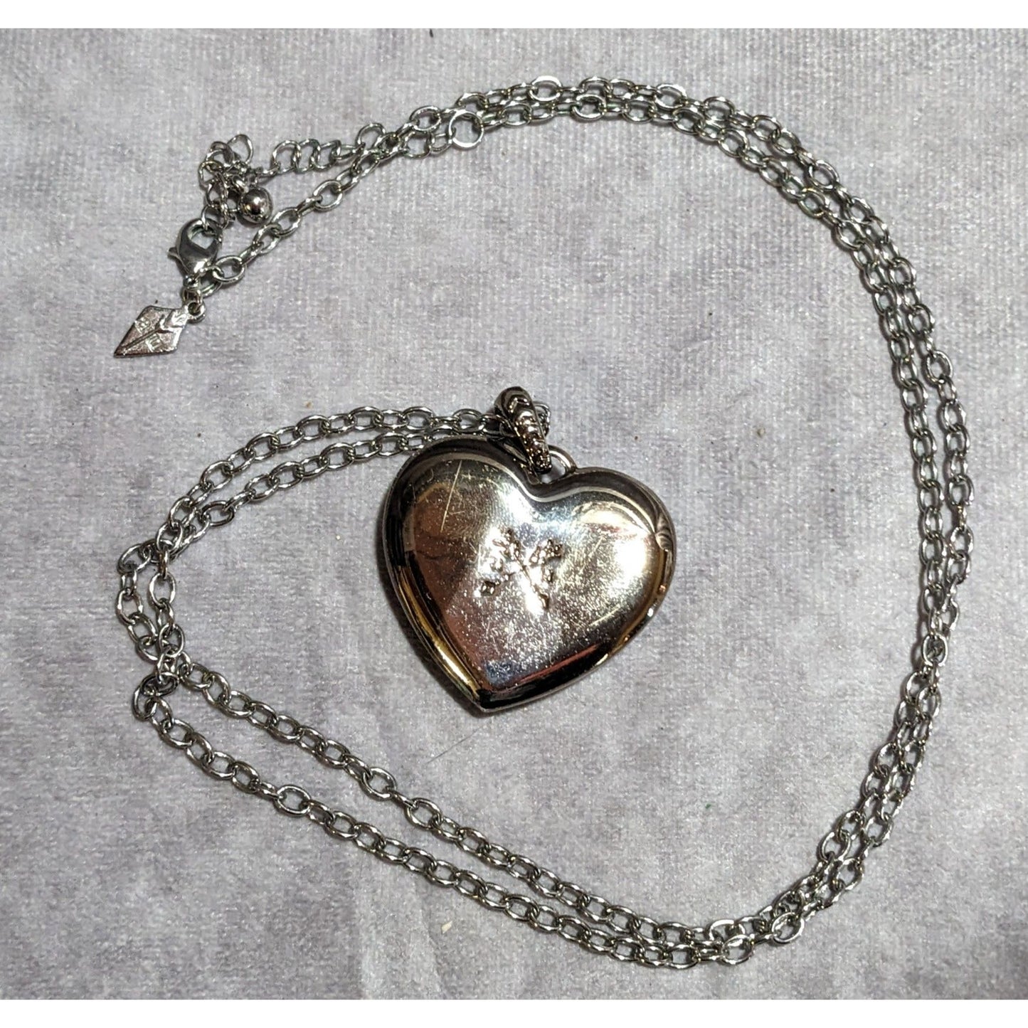 AU Druzy Heart Pendant Necklace