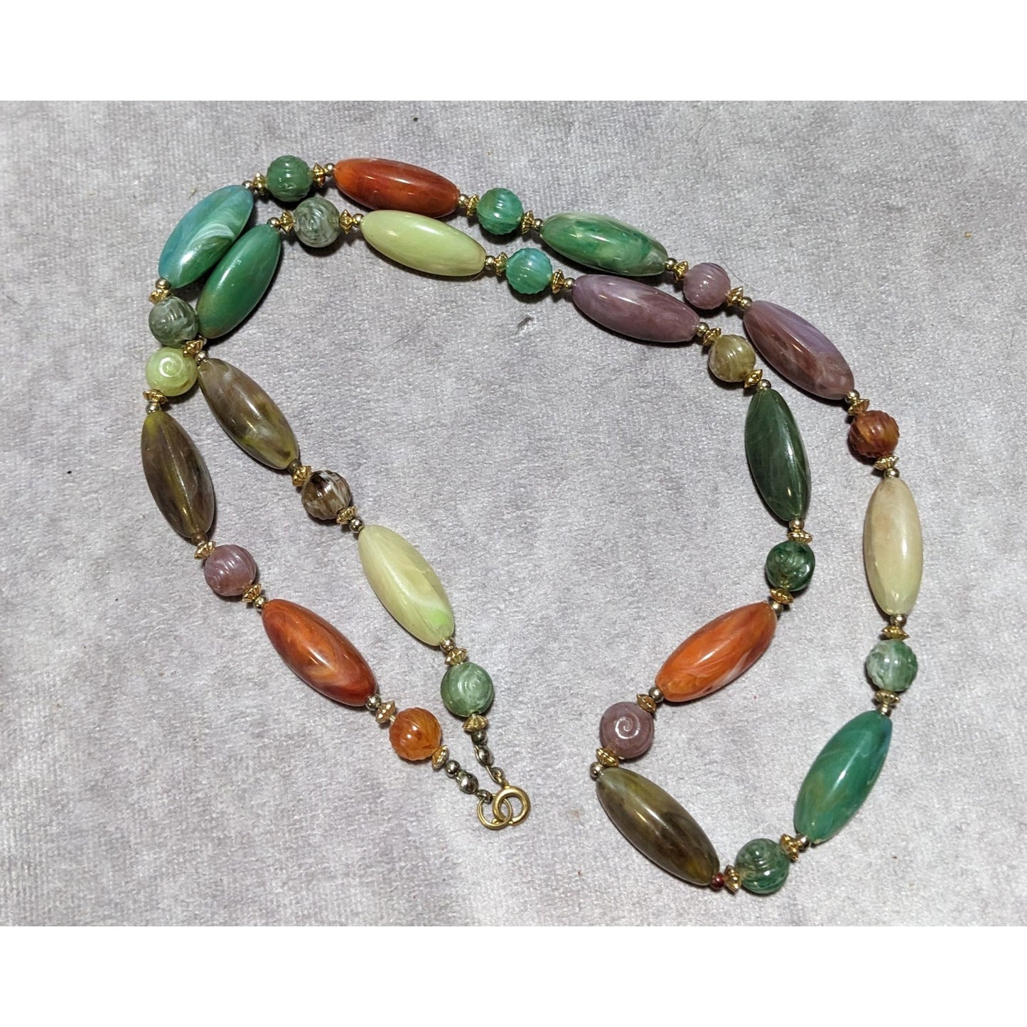 Rainbow Beaded Casual Necklace