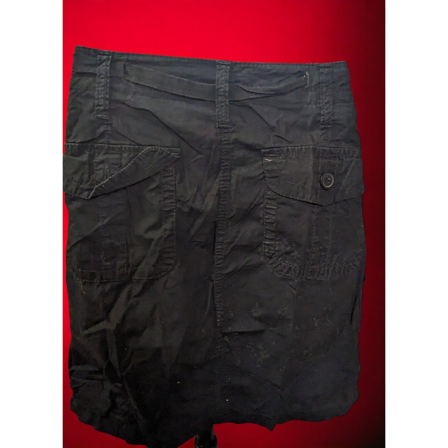 New York & Company Black Cargo Skirt