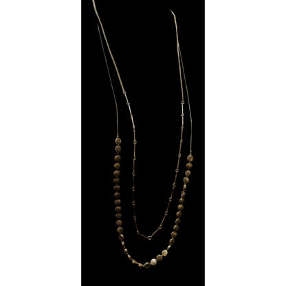 Preppy Multilayer Gold Chain Beaded Necklace