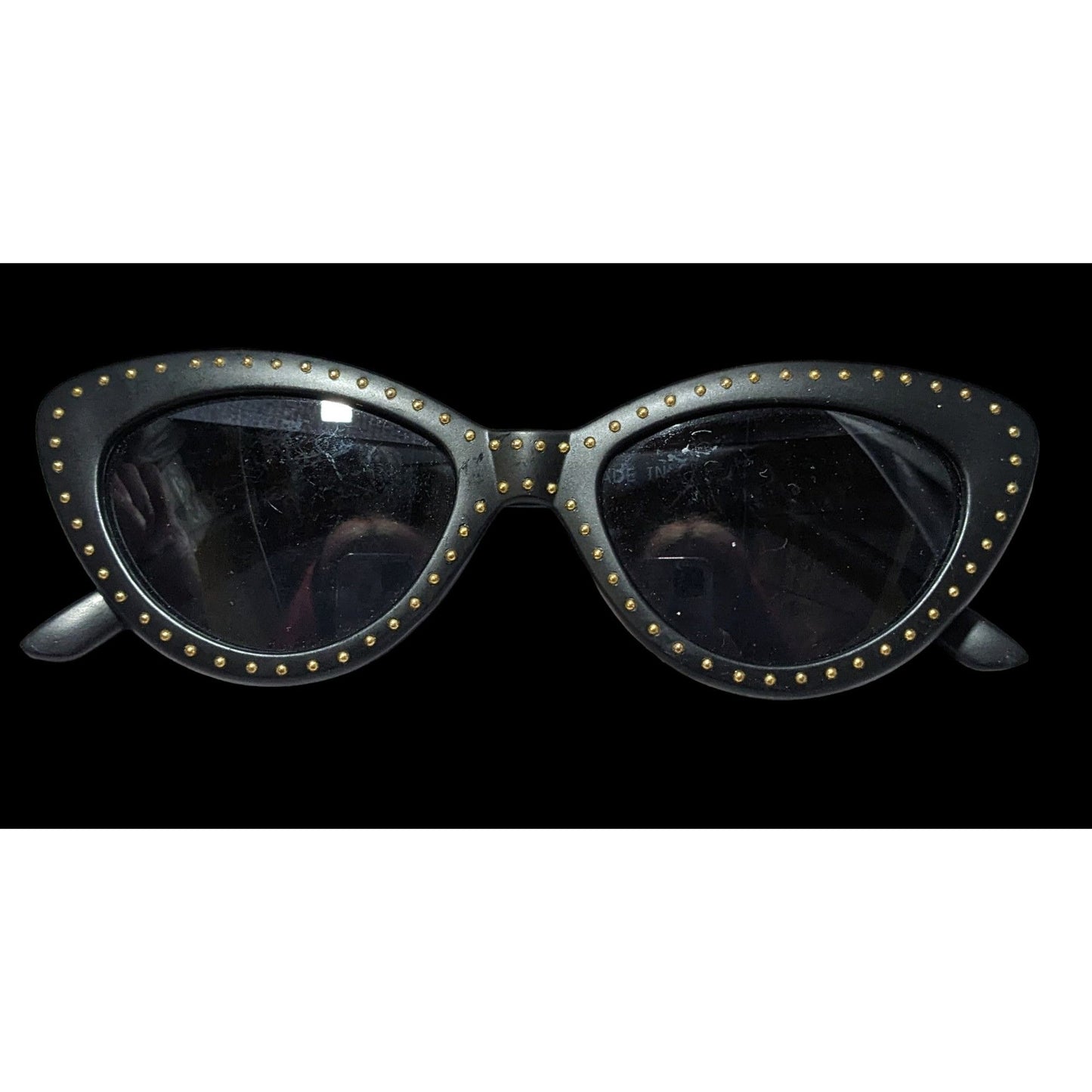 Gothic Studded Cateye Sunglasses