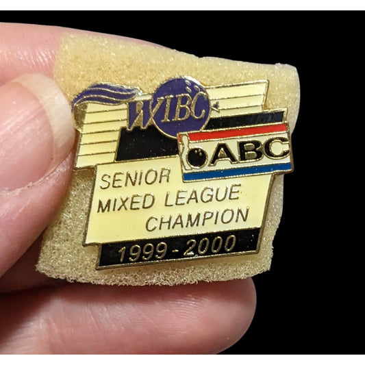 1999-2000 WIBC ABC Senior Mixed League Champion Pin