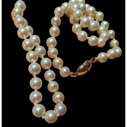 Vintage Glam Monet Beaded Faux Pearl Necklace