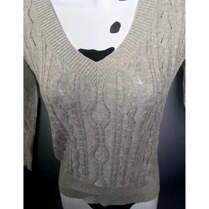 Ann Taylor Loft Petites Grey Sweater