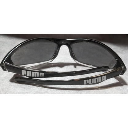 Puma Sporty Retro 90s Style Black Sunglasses