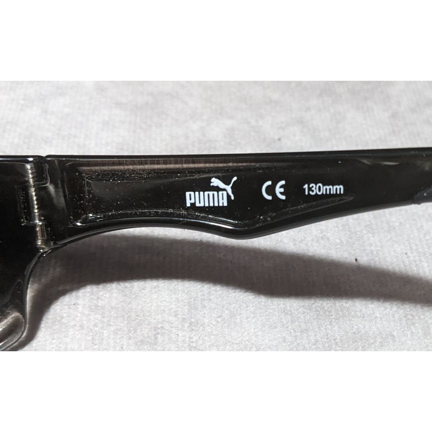 Puma Sporty Retro 90s Style Black Sunglasses