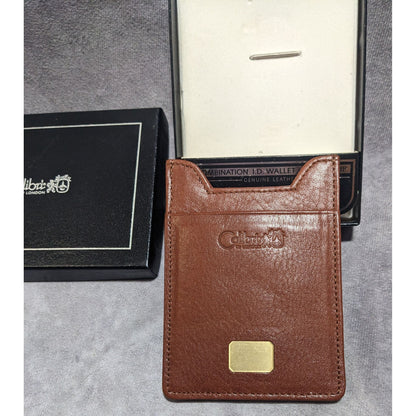 Calibri Of London Combination Leather ID Wallet/Money Clip