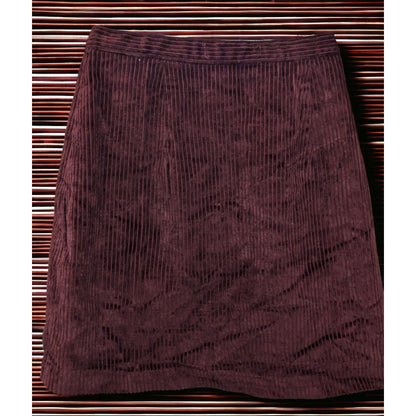 Abercrombie And Fitch Maroon Corduroy Skirt