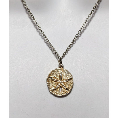 Gold Sand Dollar Neckalce