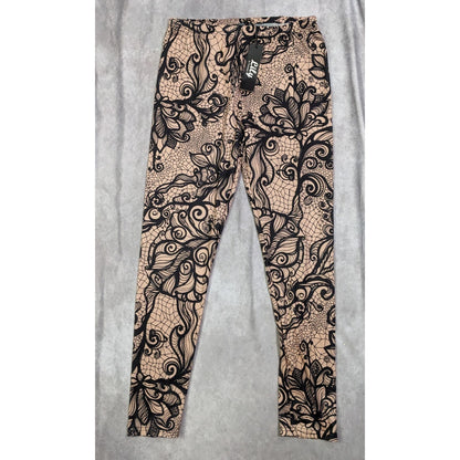 Gothic Lace Printed Leggings from Lily by Firmiana