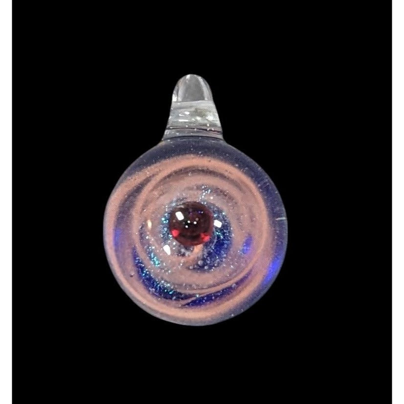 Galaxy Glass Pink Blue And Red Lamp Work Pendant