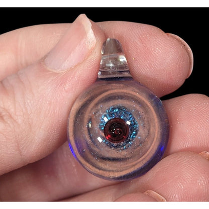 Galaxy Glass Pink Blue And Red Lamp Work Pendant