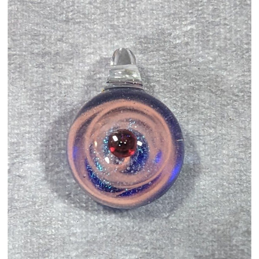 Galaxy Glass Pink Blue And Red Lamp Work Pendant