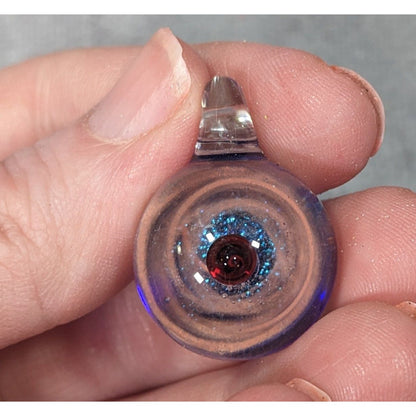Galaxy Glass Pink Blue And Red Lamp Work Pendant
