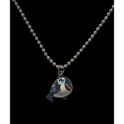 Ocean Themed Baby Orca Whale Pendant Necklace