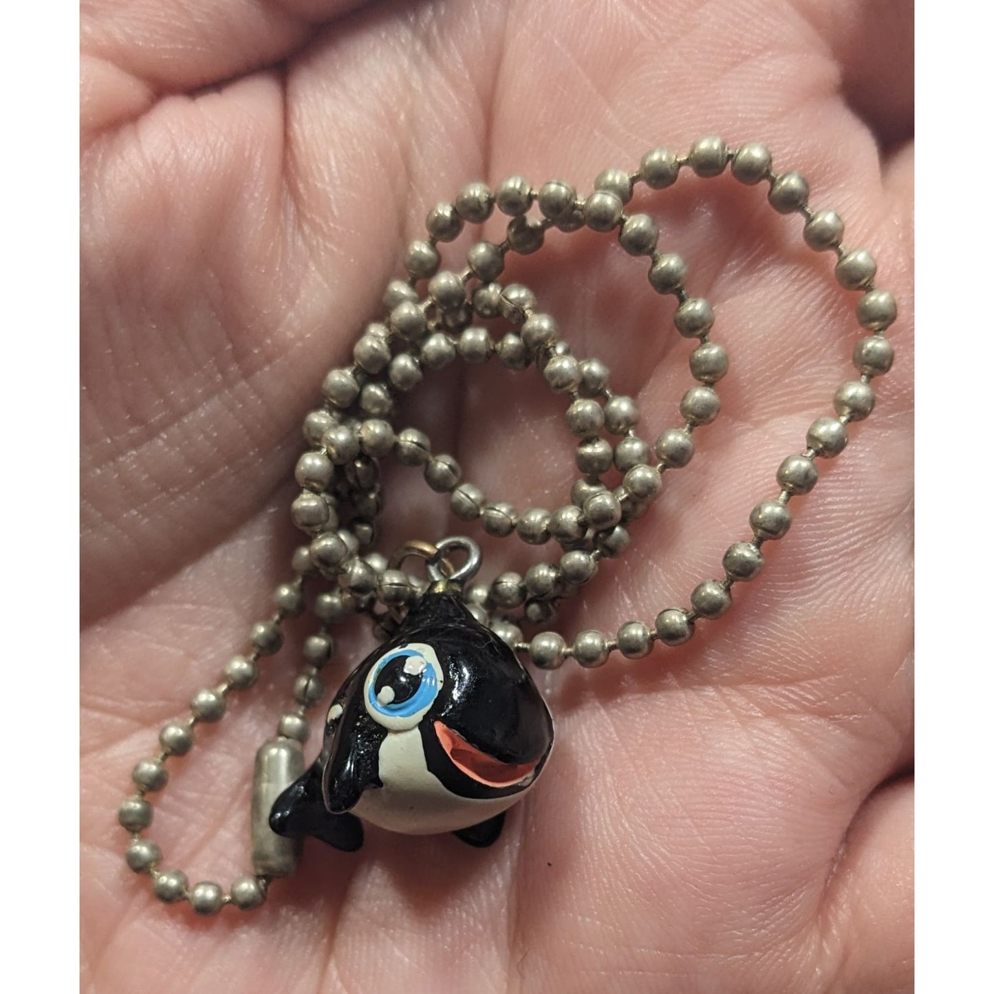 Ocean Themed Baby Orca Whale Pendant Necklace