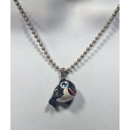 Ocean Themed Baby Orca Whale Pendant Necklace